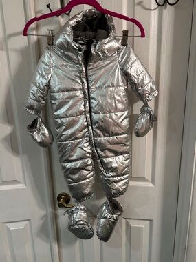 Gymboree puffer snowsuit 6-12 month